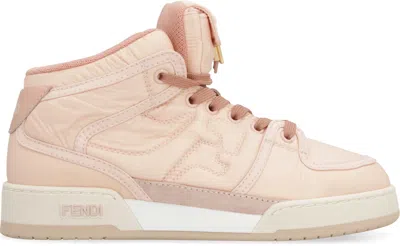 Shop Fendi Match High-top Sneakers In Pink