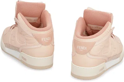 Shop Fendi Match High-top Sneakers In Pink