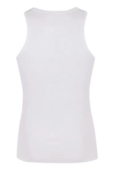 Shop Givenchy Cotton Tank Top In White