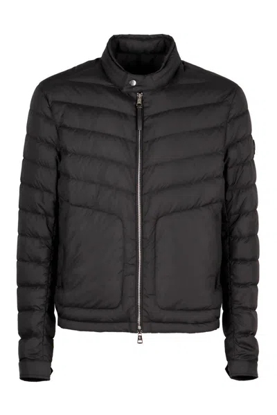 Shop Moncler Maurienne Short Down Jacket In Black