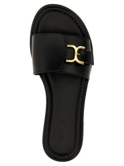 Shop Chloé 'marcie' Sandals In Black