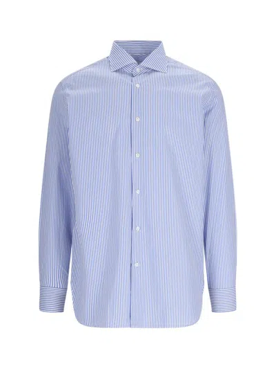 Shop Laboratorio Del Carmine Shirts In Blue