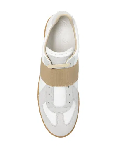 Shop Maison Margiela Replica Elastic Band Sneakers Shoes In White