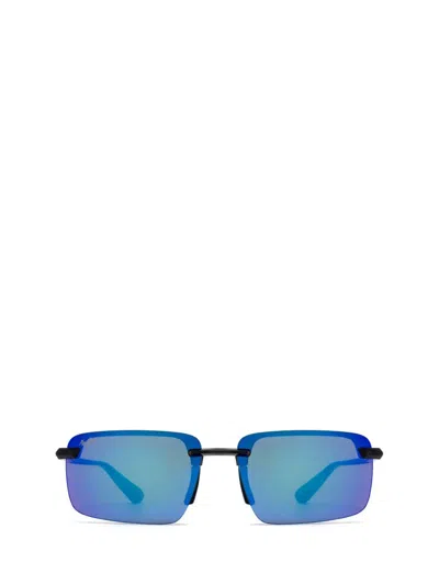 Shop Maui Jim Sunglasses In Shiny Transparent Dark Grey