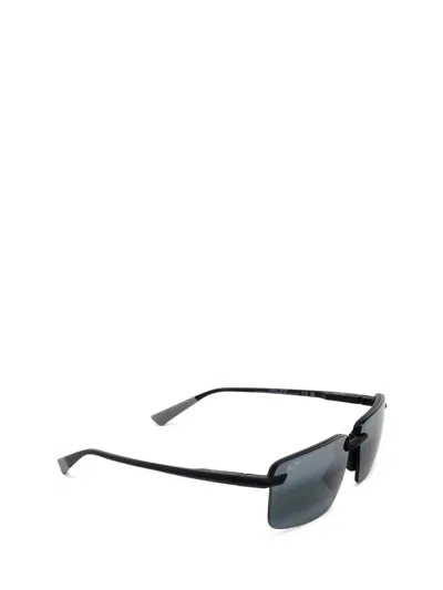 Shop Maui Jim Sunglasses In Matte Black