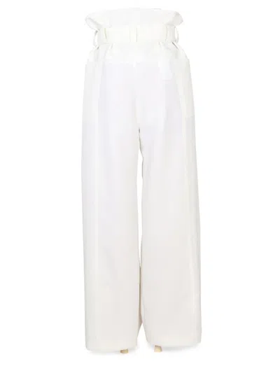 Shop Philosophy Di Lorenzo Serafini Oversize Pants In White