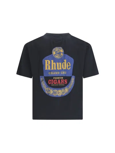 Shop Rhude T-shirts And Polos In Black