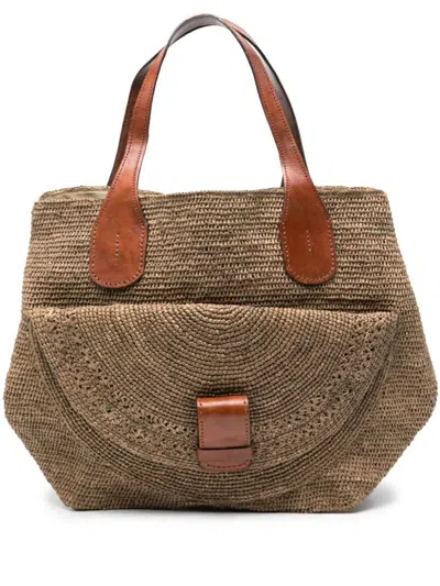 Shop Ibeliv Laza Ii Tote Bag Bags In Brown