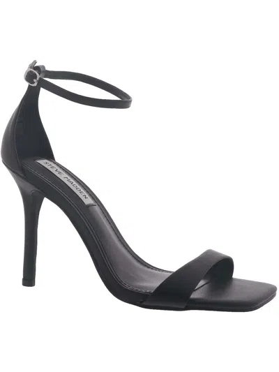 Shop Steve Madden Spree Womens Buckle Ankle Strap Dress Sandals In Black