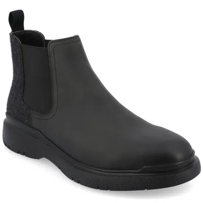 Shop Thomas & Vine Tilton Water Resistant Plain Toe Chelsea Boot In Black