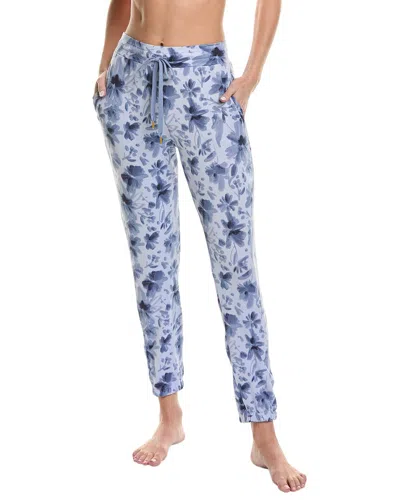 Shop Donna Karan Sleepwear Lounge Jogger Pant In Blue
