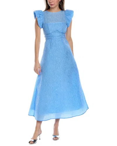 Shop Rachel Gilbert Sophy Dress In Blue