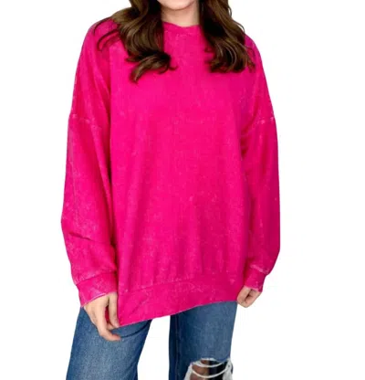 Shop Jess Lea Alexis Corded Vintage Pullover In Pink