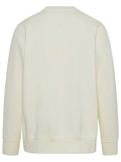 Shop Casablanca Cream Cotton Sweatshirt In White