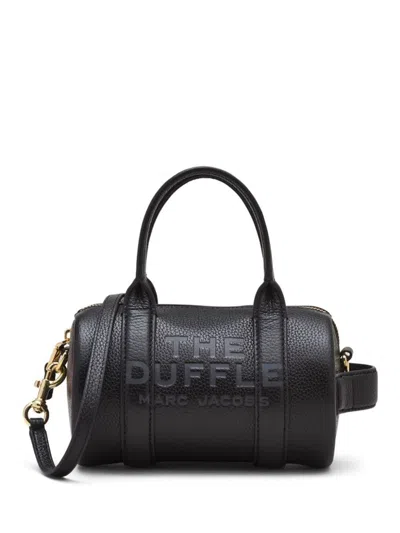 Shop Marc Jacobs The Mini Leather Duffle Bag In Black