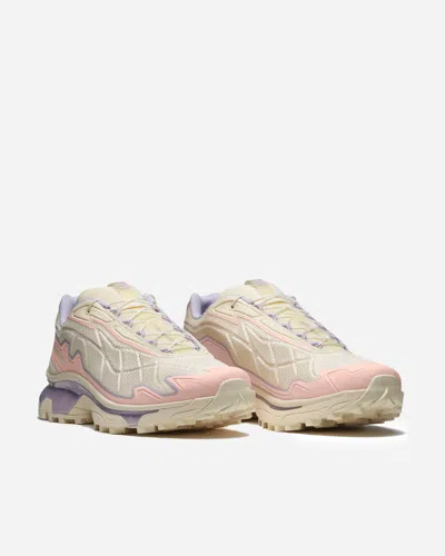 Salomon Slate Xt Mesh Sneakers With Contrast Sole In Shortbread/cloud Pink/opetal