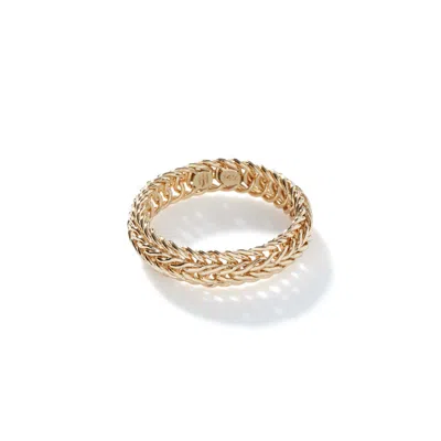 Shop John Hardy Kami Chain Ring, 4.5mm In Yellow Gold