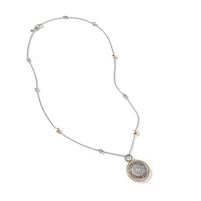 Shop John Hardy Moon Door Necklace In Gold & Silver