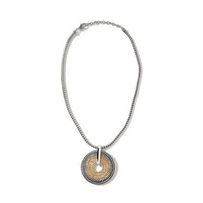 Shop John Hardy Rata Chain Pendant Necklace In Silver And Gold