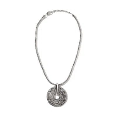 Shop John Hardy Rata Chain Pendant Necklace In Silver