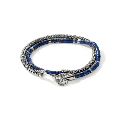 Shop John Hardy Heishi Chain Wrap Bracelet In Sterling Silver
