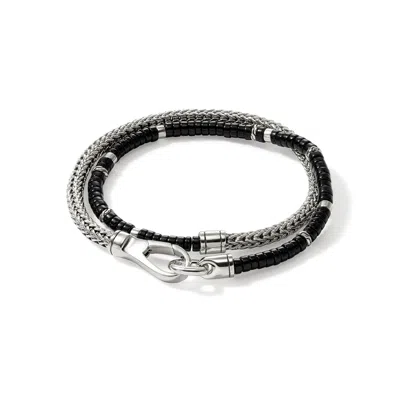 Shop John Hardy Heishi Chain Wrap Bracelet In Sterling Silver