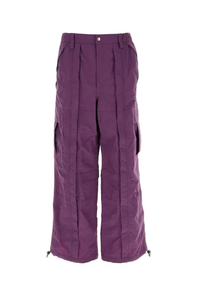 Shop Gucci Pants In Purple