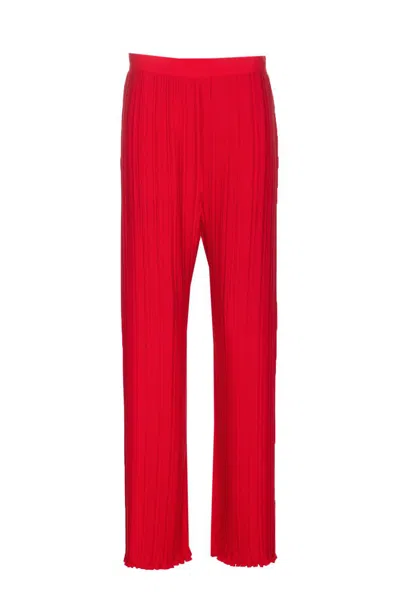 Shop Lanvin Trousers In Red