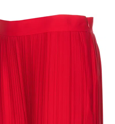 Shop Lanvin Trousers In Red