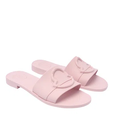 Shop Moncler Sandals In Pink
