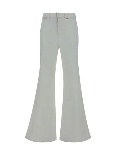 Shop Sacai Pants In Off White