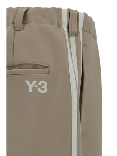 Shop Y-3 Adidas Pants In Trakha/owhite