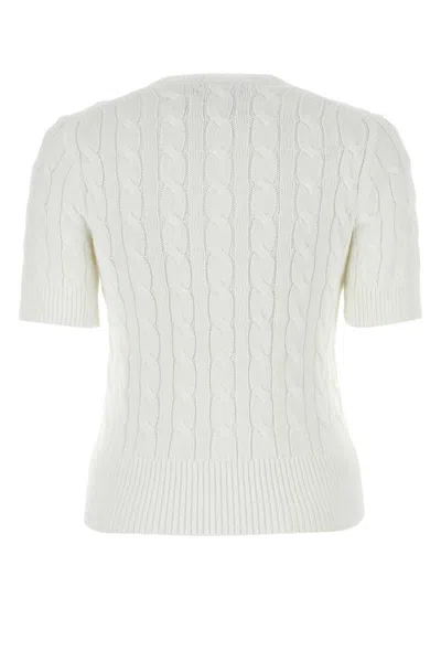 Shop Polo Ralph Lauren Knitwear In White