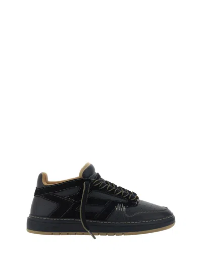 Shop Represent Sneakers In Black/washed Taupe
