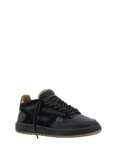 Shop Represent Sneakers In Black/washed Taupe