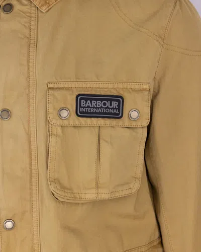 Shop Barbour International Jacket In Beige