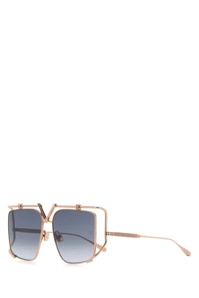 Shop Valentino Garavani Sunglasses In Gold