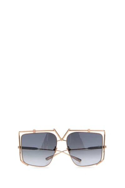 Shop Valentino Garavani Sunglasses In Gold