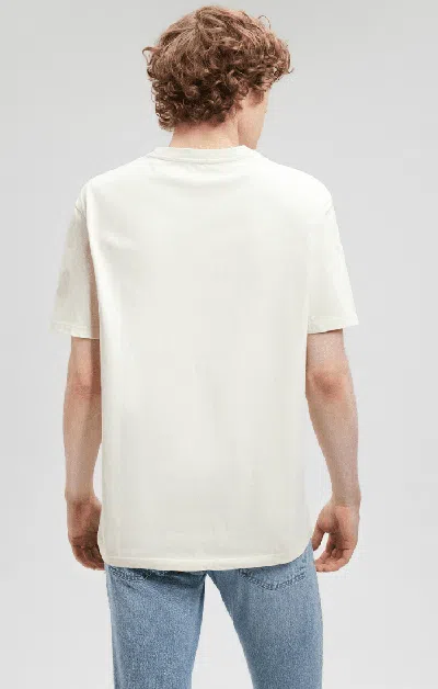 Shop Mavi Classic Crew Neck T-shirt In Birch In White