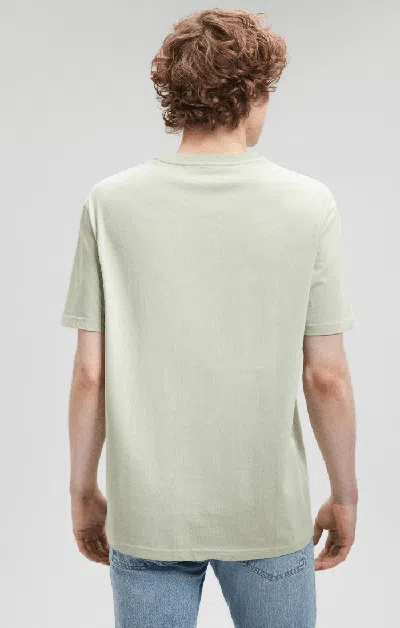Mavi Classic Crew Neck T-shirt In Desert Sage In Green