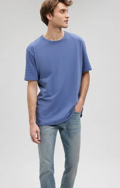 Shop Mavi Simple Crew Neck T-shirt In Blue Indigo In Medium Blue