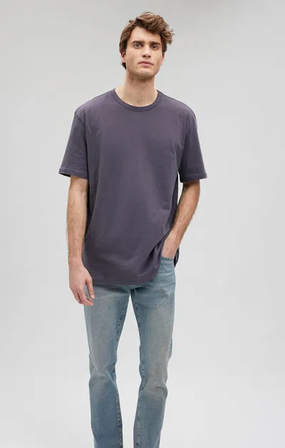 Shop Mavi Simple Crew Neck T-shirt In Periscope In Purple