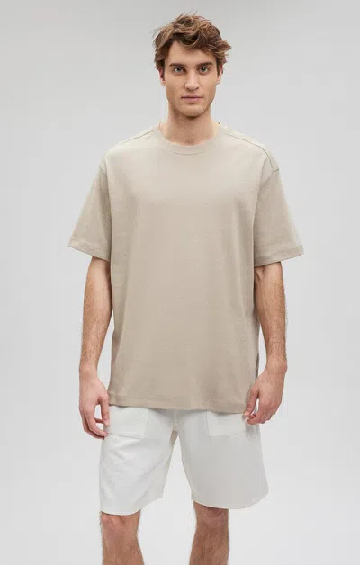 Shop Mavi Essential Crew Neck T-shirt In Pure Cashmere In Beige