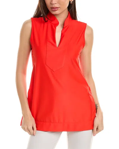 Shop Jude Connally Keira Sleeveless Tunic In Red