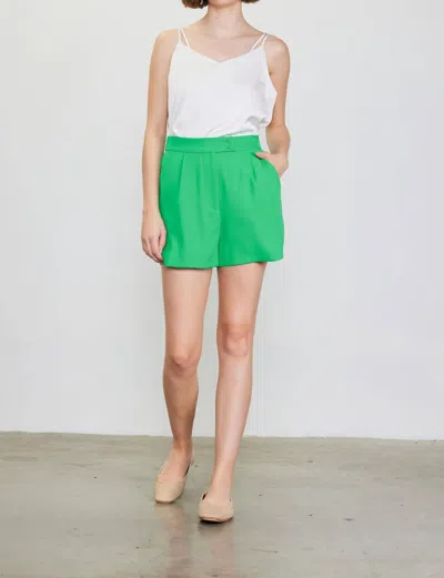 Shop Skies Are Blue Kelly Tailored Shorts In Green