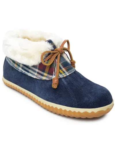 Shop Sperry Duck Bootie Womens Faux Fur Lined Cold Weather Booties In Multi
