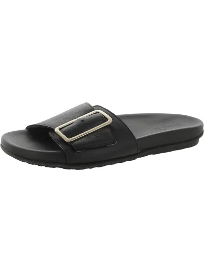 Shop Naot Tahiti Womens Leather Slip On Slide Sandals In Black