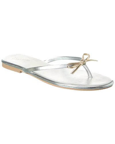 Shop Seychelles Nori Leather Sandal In Silver