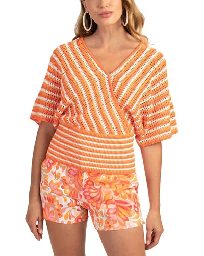 Shop Trina Turk Steinem Pullover In Orange