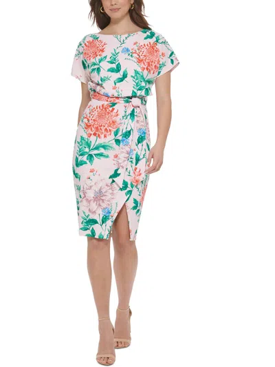 Shop Kensie Womens Formal Knee-length Sheath Dress In Multi